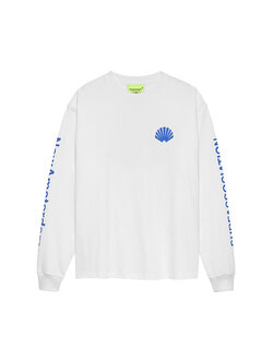 New Amsterdam Surf Association Logo Longsleeve White Cobalt