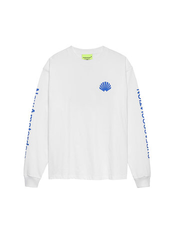 New Amsterdam Surf Association Logo Longsleeve White Cobalt