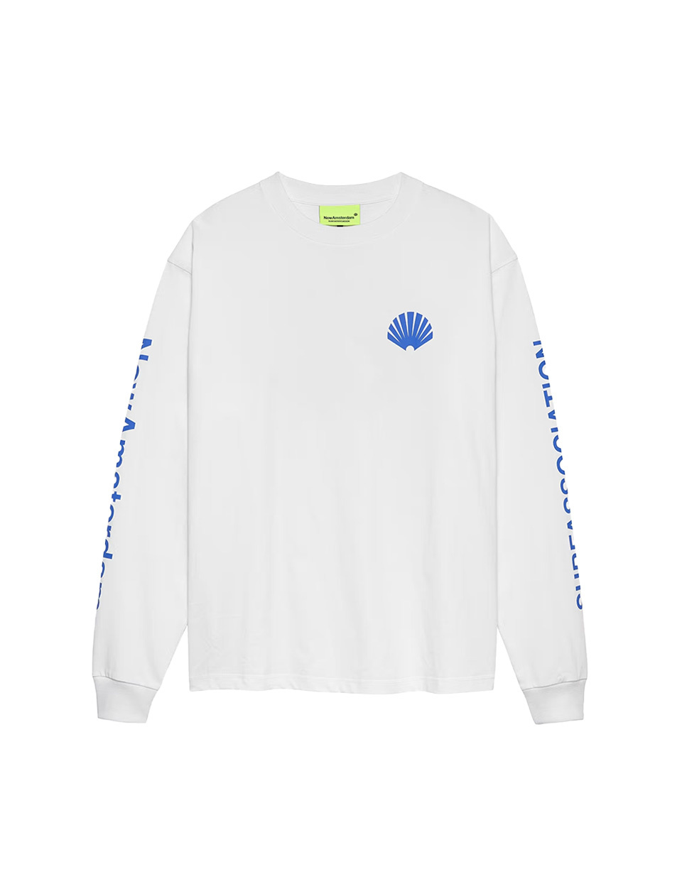 New Amsterdam Surf Association Logo Longsleeve White Cobalt