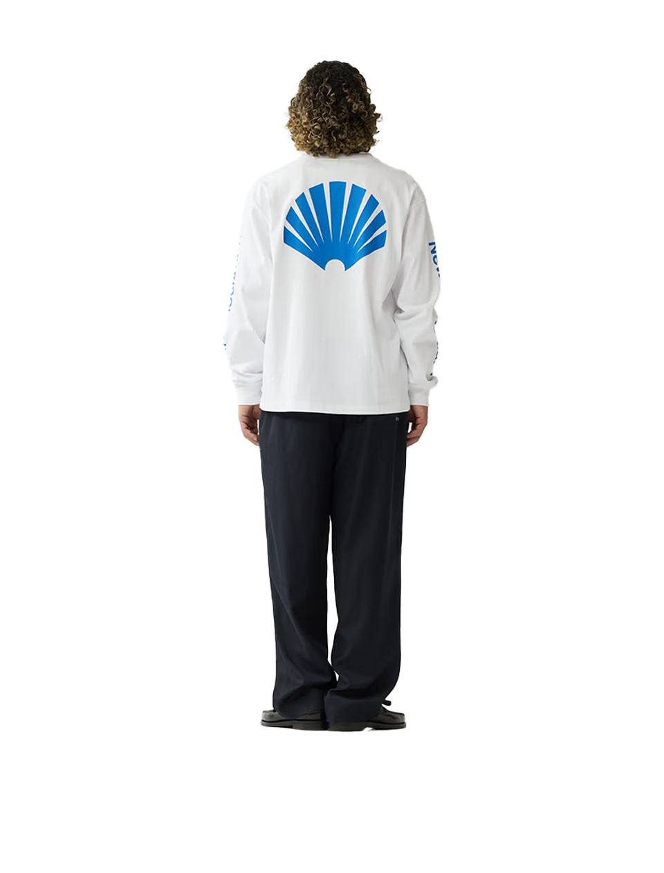 New Amsterdam Surf Association Logo Longsleeve White Cobalt