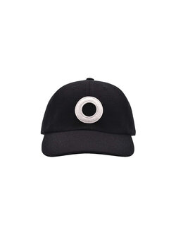 POP Trading Company O 6 Panel Hat Black White