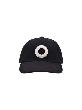 POP Trading Company O 6 Panel Hat Black White