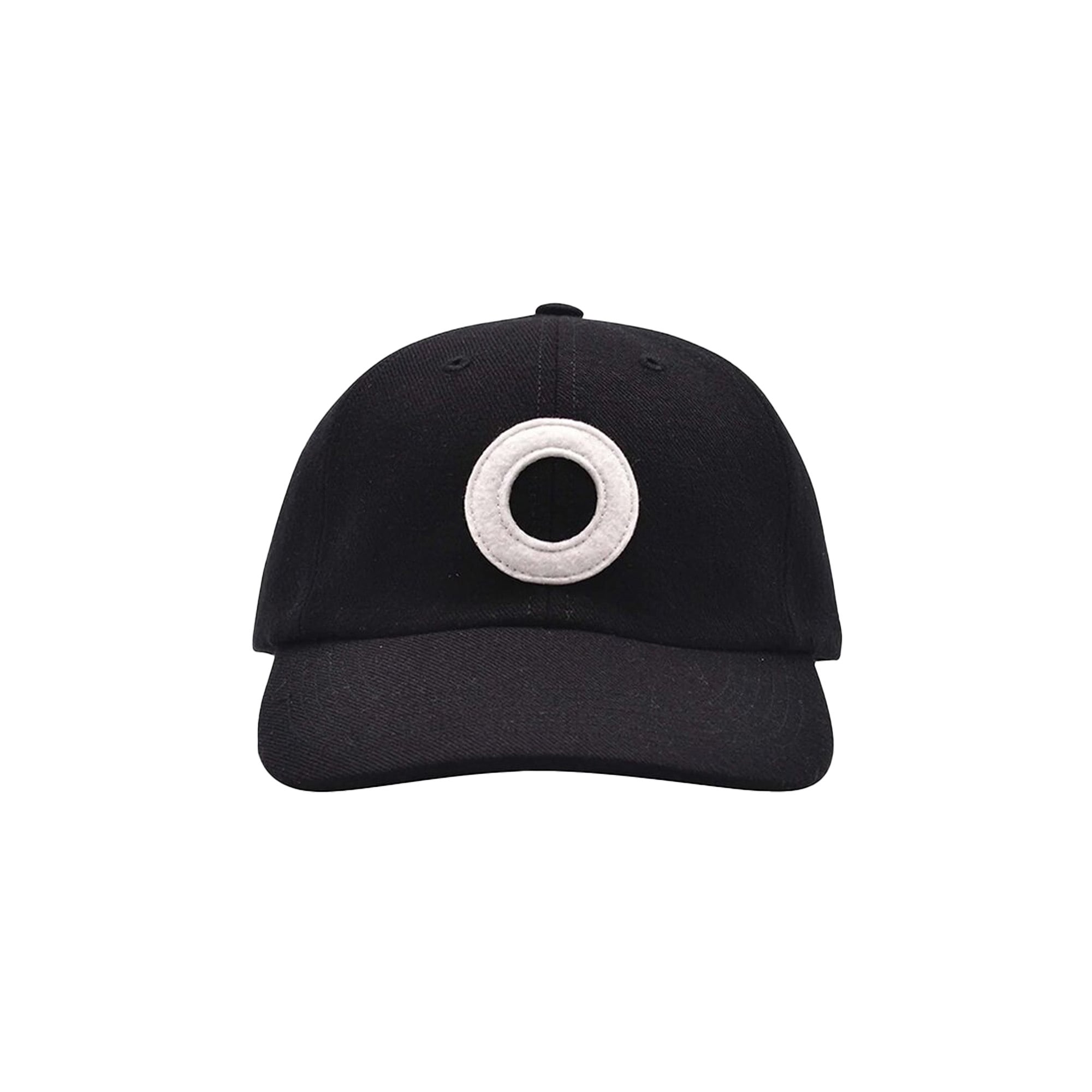 POP Trading Company O 6 Panel Hat Black White