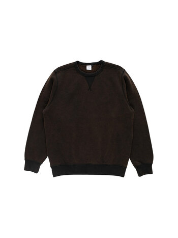 POP Trading Company Fish Eye Crewneck Sweat Washed Black