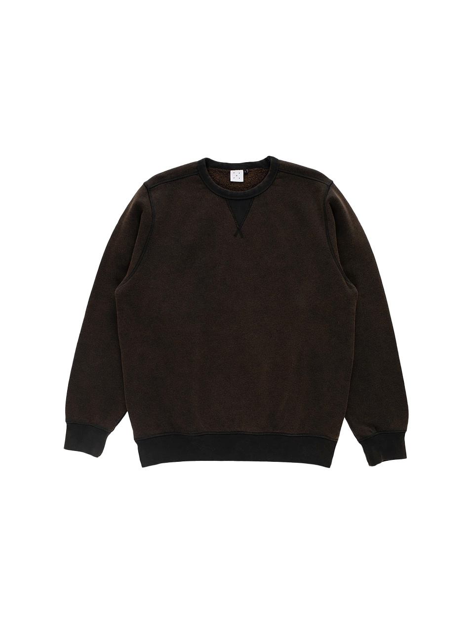POP Trading Company Fish Eye Crewneck Sweat Washed Black