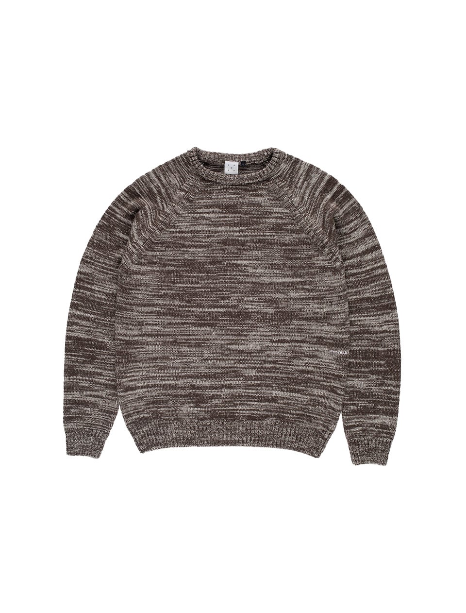 POP Trading Company Knitted Melange Logo Crewneck Delicioso Off White