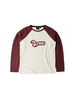 By Parra Baller Of The Based Raglan Longsleeve T-Shirt Dark Red