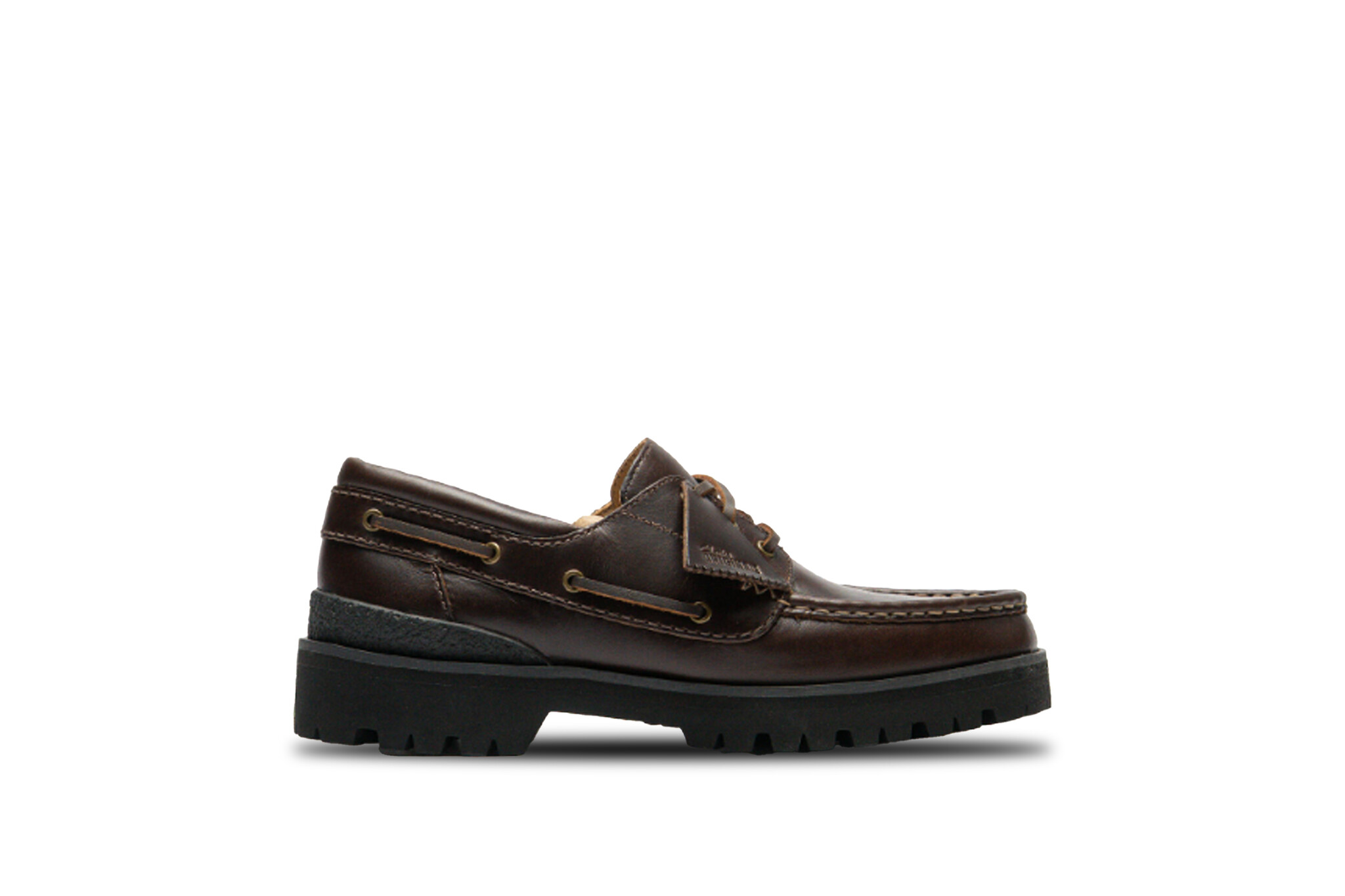 Clarks Originals Yukoner Boat Black Brown Leather