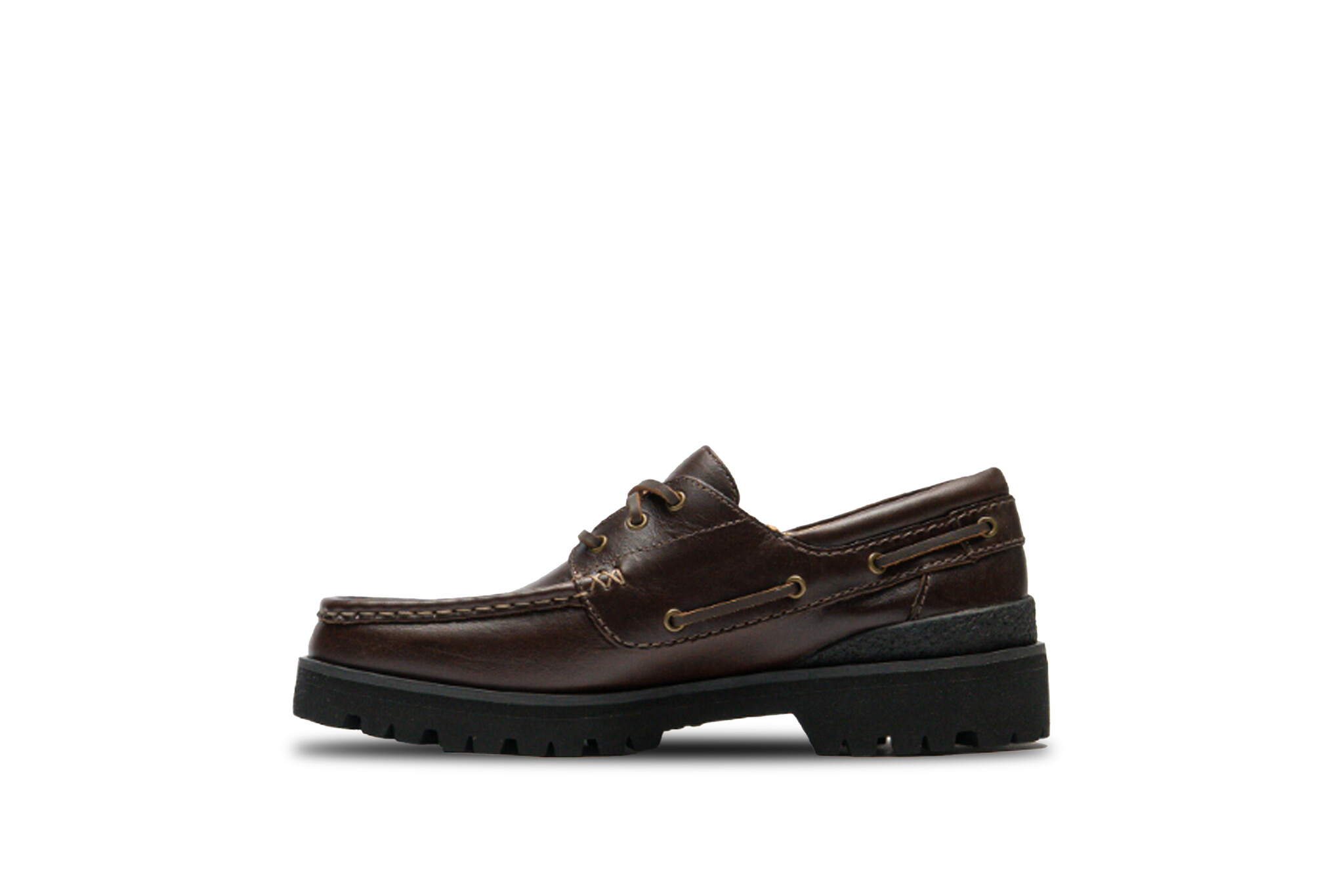 Clarks Originals Yukoner Boat Black Brown Leather