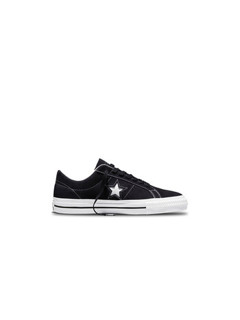 Converse Cons One Star Pro Ox Suede Black White