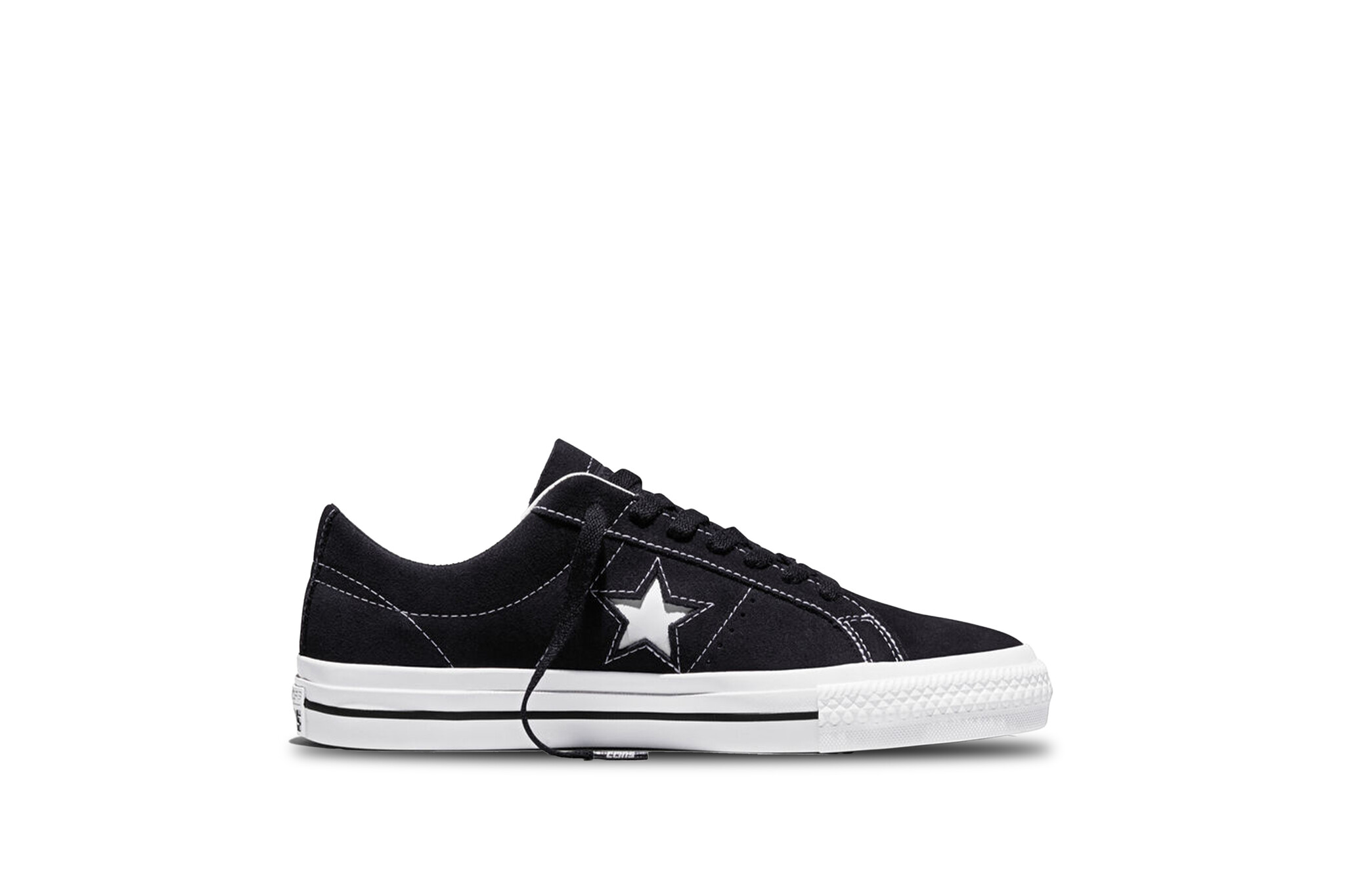 Converse Cons One Star Pro Ox Suede Black White