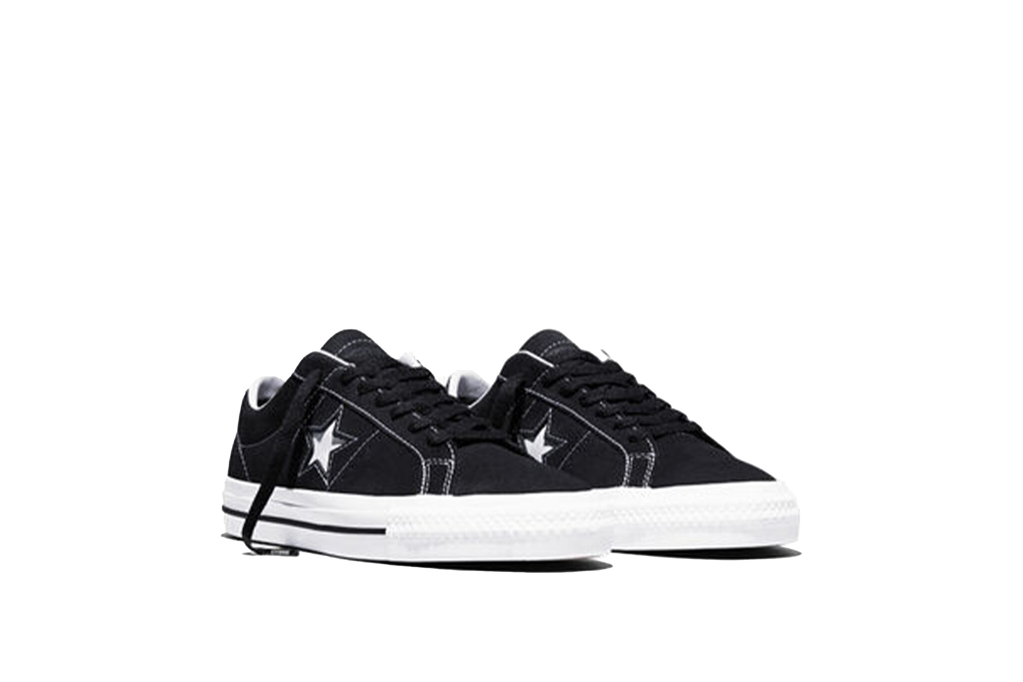 Converse Cons One Star Pro Ox Suede Black White
