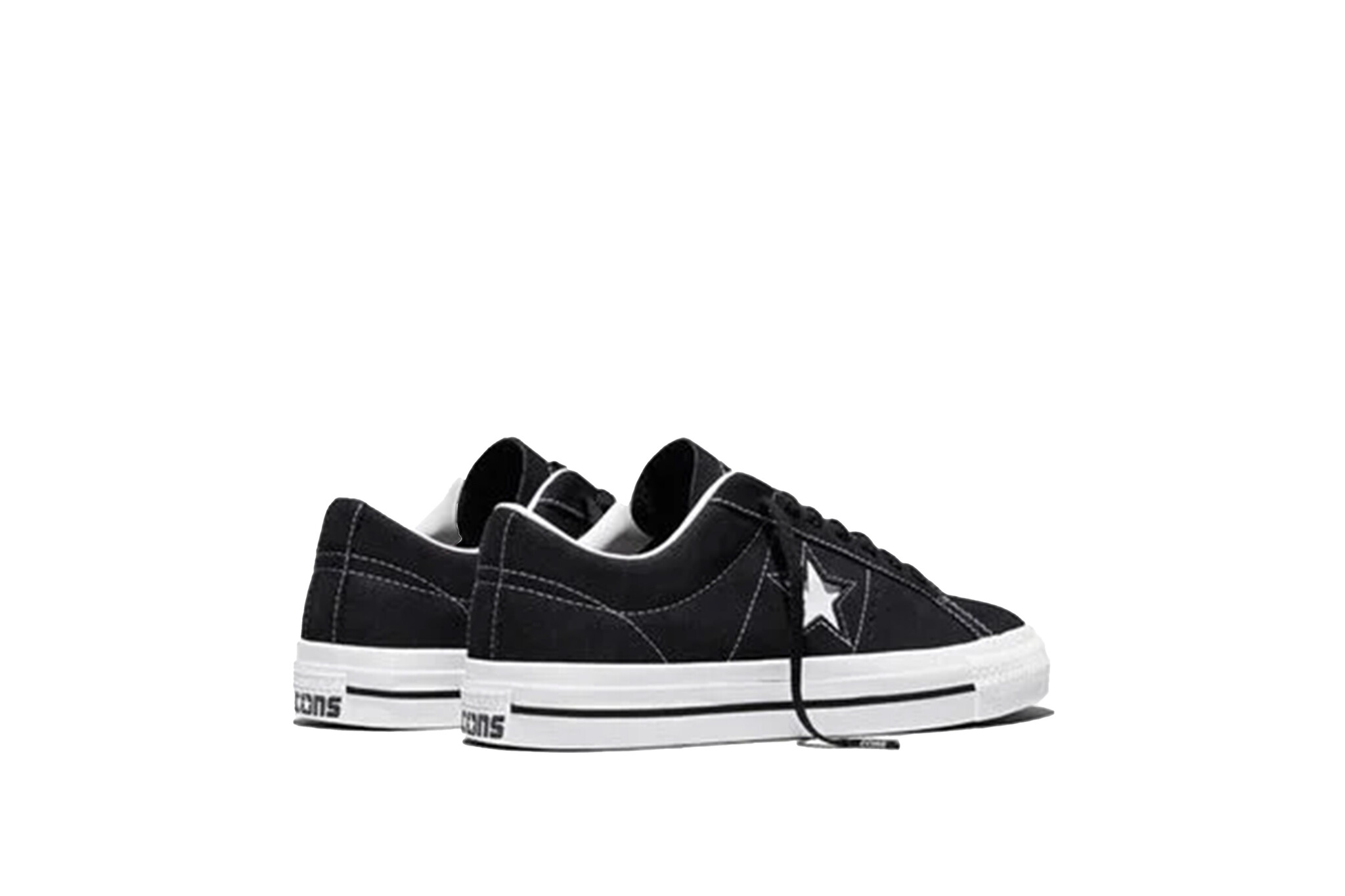 Converse Cons One Star Pro Ox Suede Black White