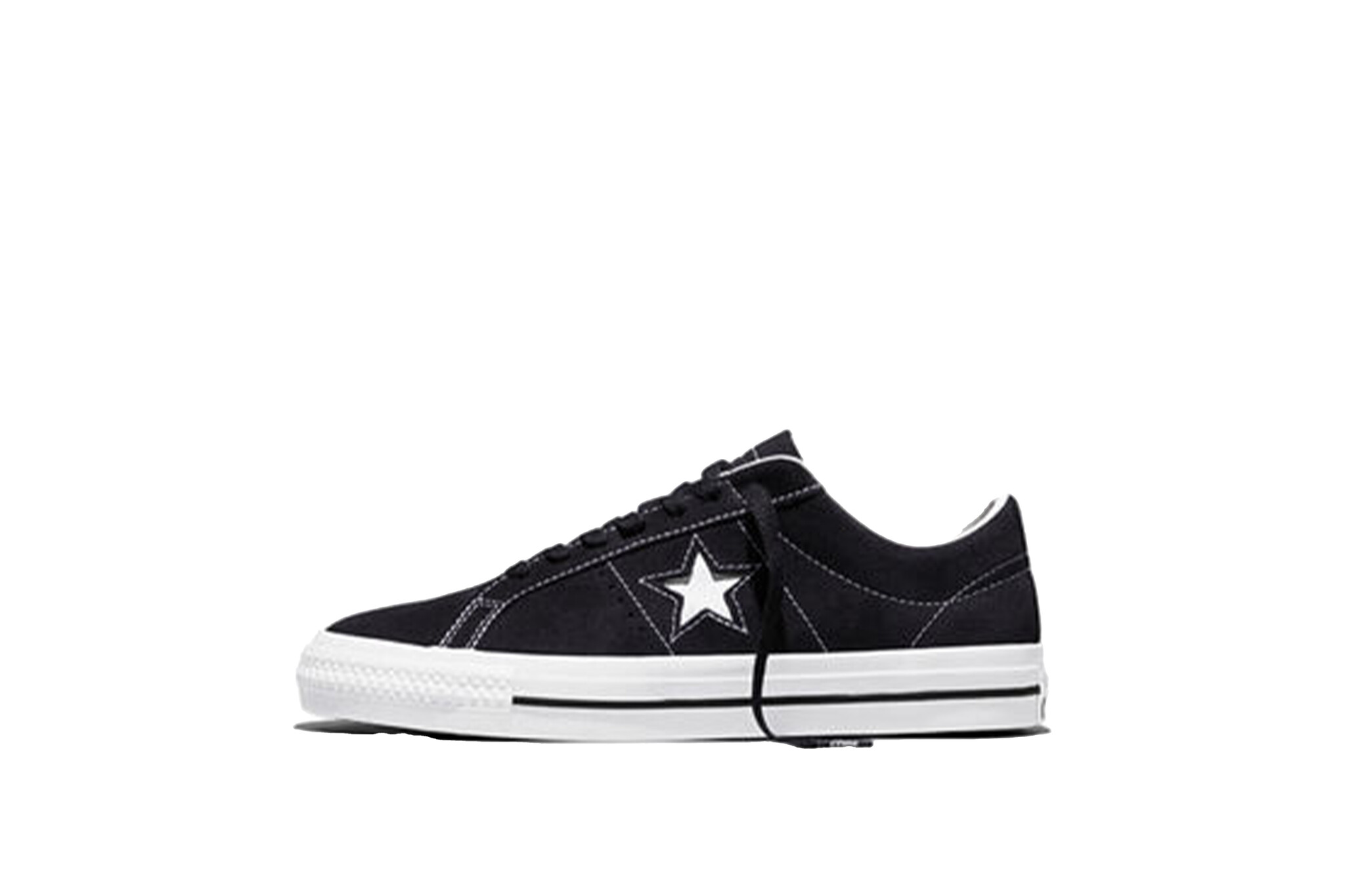 Converse Cons One Star Pro Ox Suede Black White