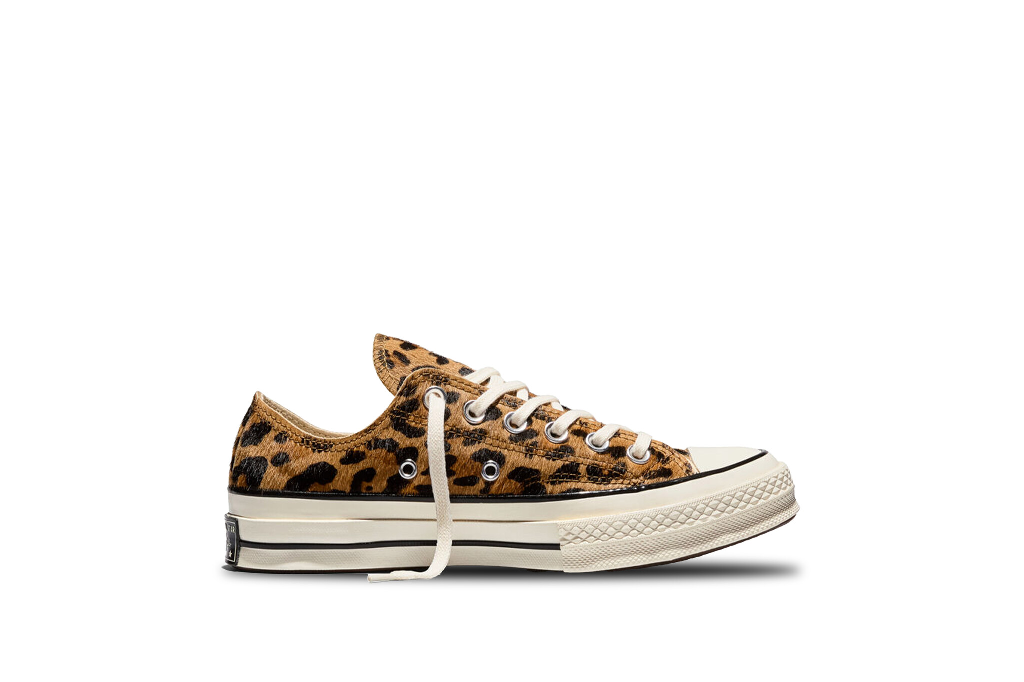 Converse Chuck 70 Low Leopard-Print Pony Hair Brown Honey Stick Egret