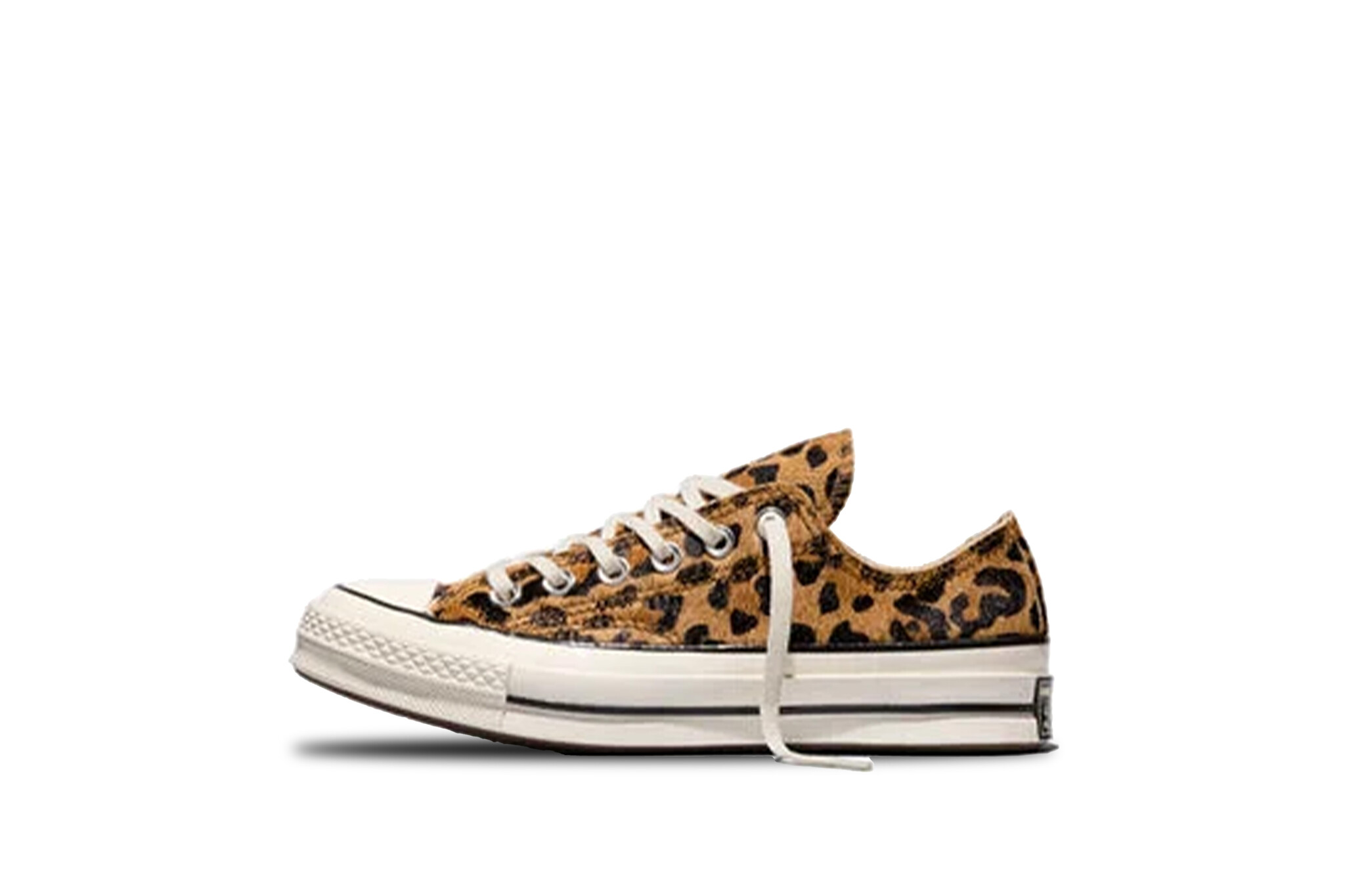 Converse Chuck 70 Low Leopard-Print Pony Hair Brown Honey Stick Egret