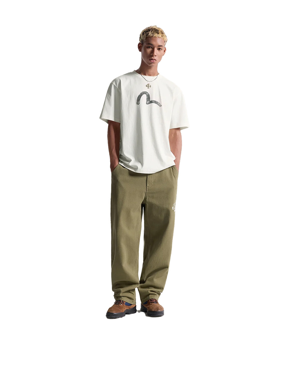 Evisu Vintage Seagull S/S Tee Ecru