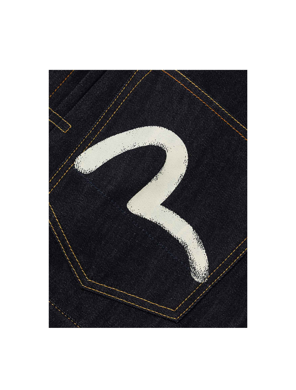 Evisu Ecru Seagull Print Relax Fit Denim Jacket