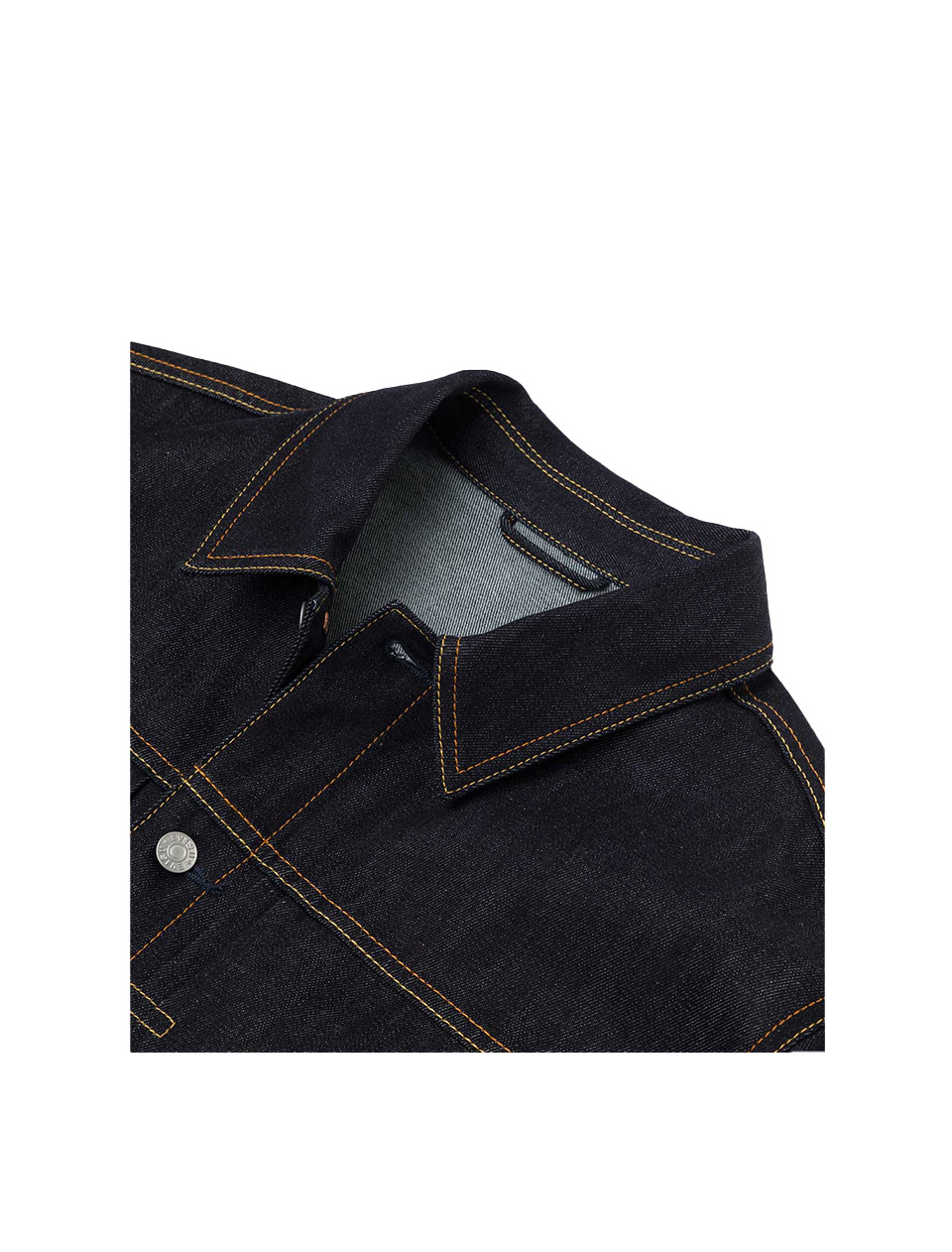 Evisu Ecru Seagull Print Relax Fit Denim Jacket