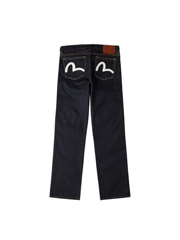 Evisu White Seagull Print Pockets Regular Fit Jeans