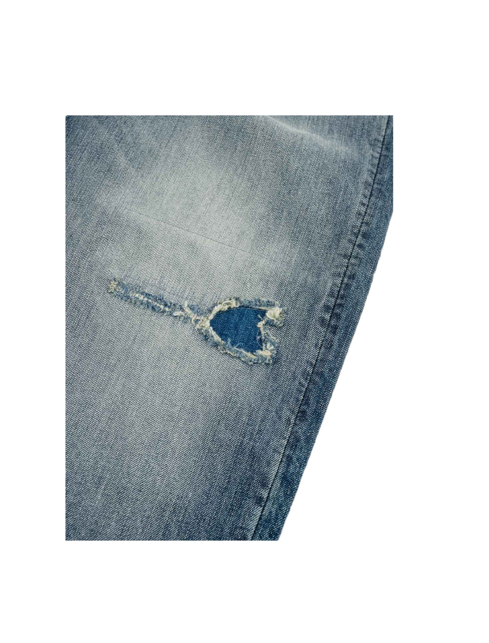 Evisu Pink Daicock Ripped Jeans