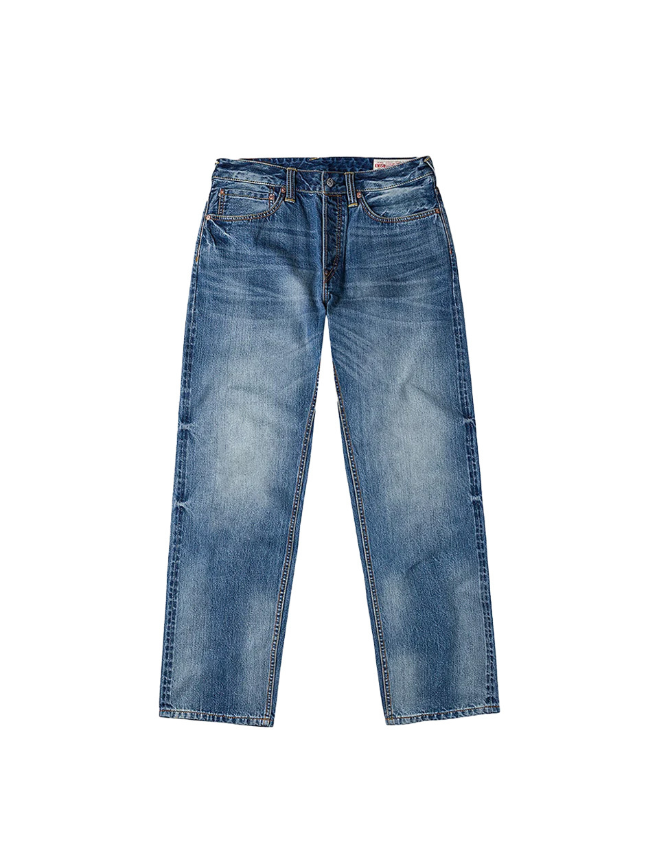 Evisu Yellow Daicock Print Regular Fit Jeans