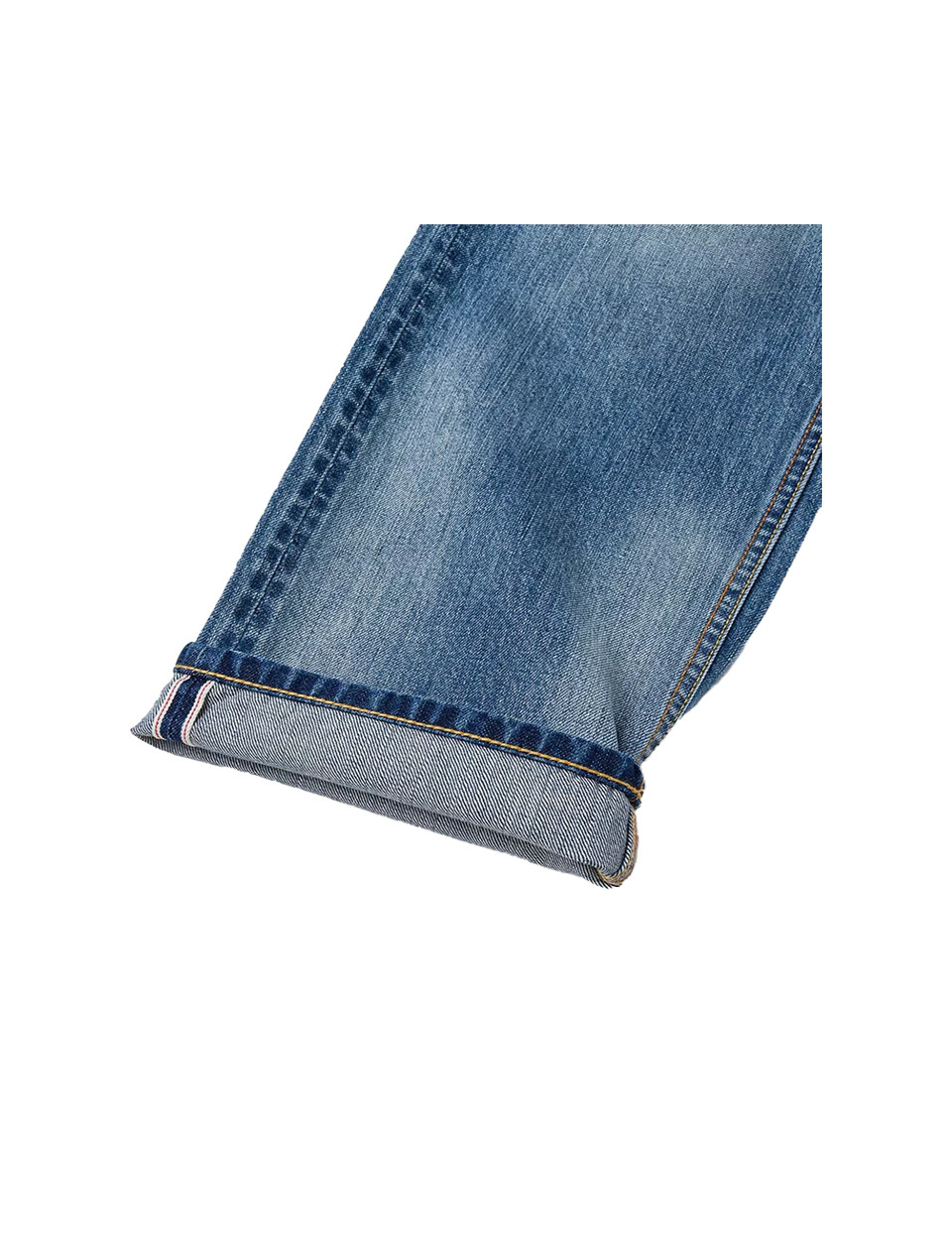 Evisu Yellow Daicock Print Regular Fit Jeans