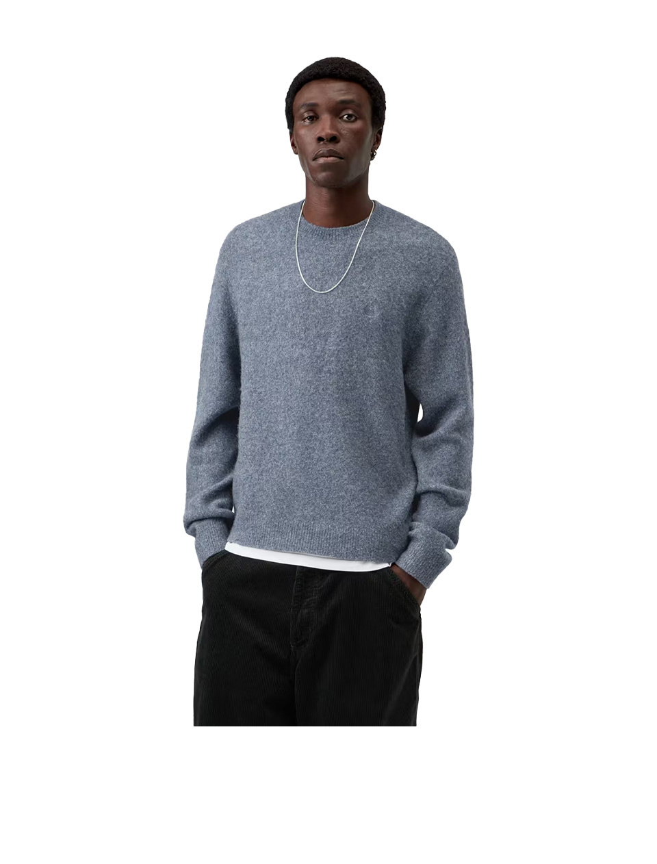Carhartt WIP Curtis Sweater Tangled Shady Blue