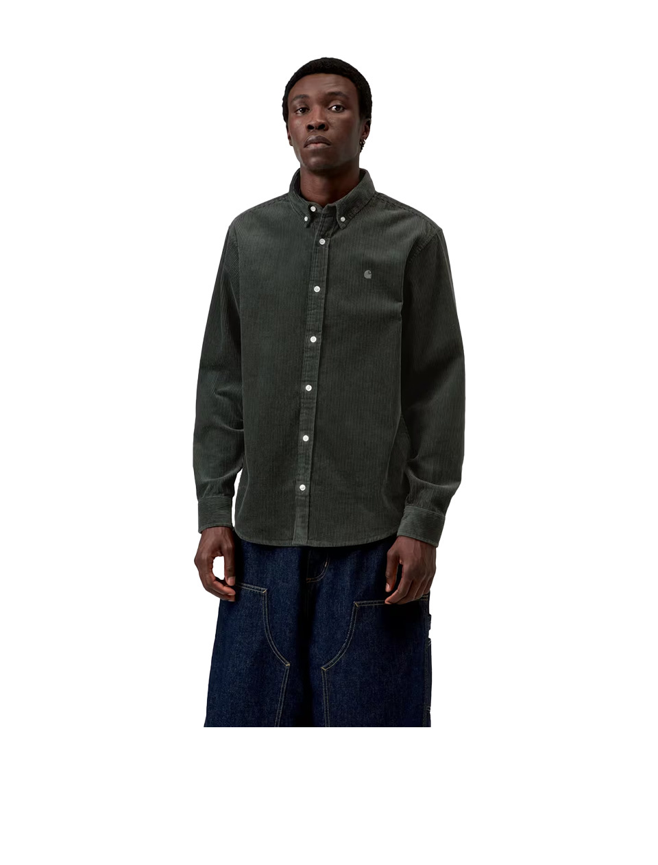 Carhartt WIP L/S Madison Cord Shirt Raven