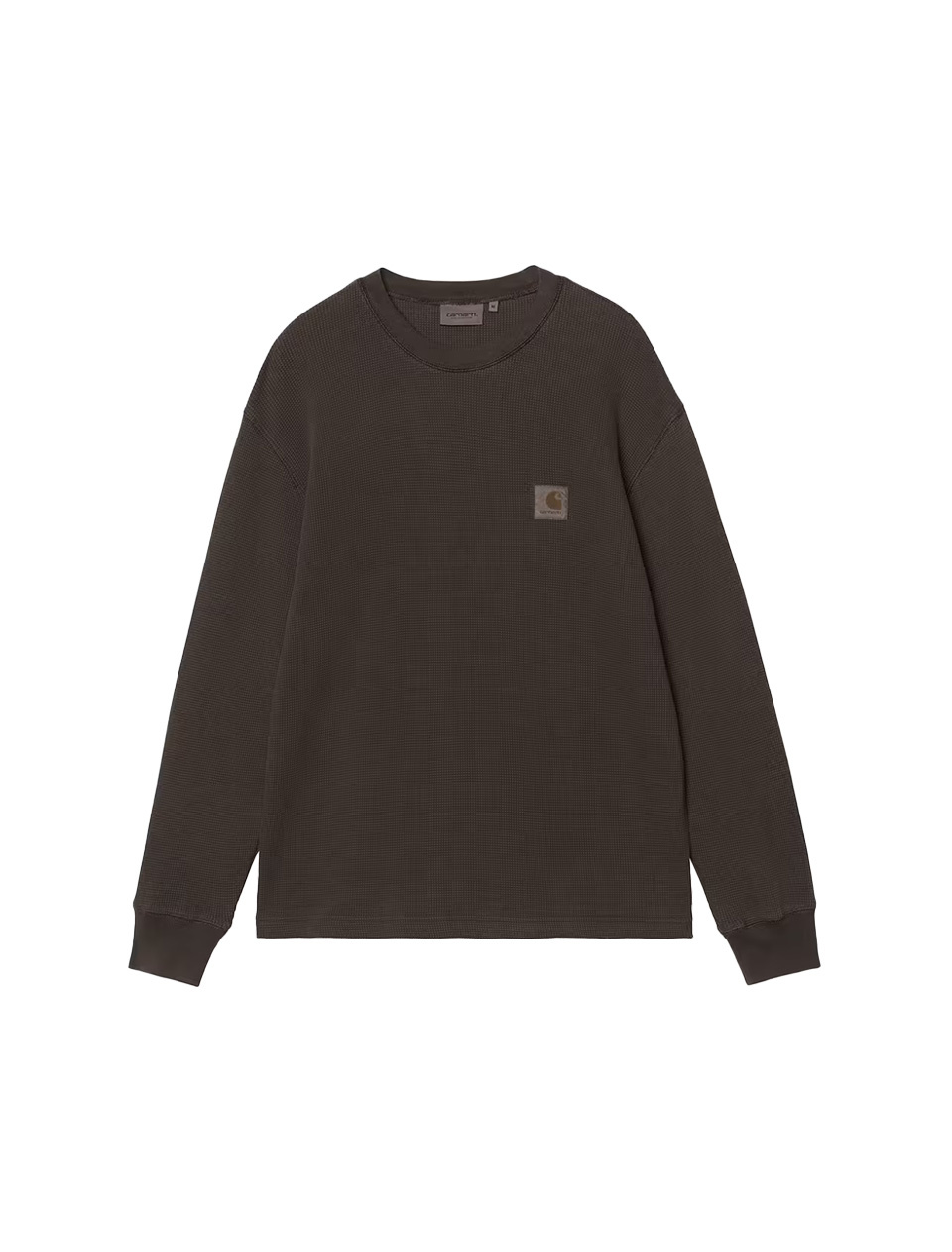 Carhartt WIP L/S Vista Waffle T-Shirt Tobacco Garment Dyed