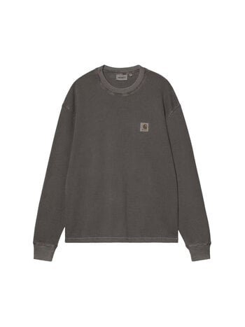 Carhartt WIP L/S Vista Waffle T-Shirt Black Garment Dyed