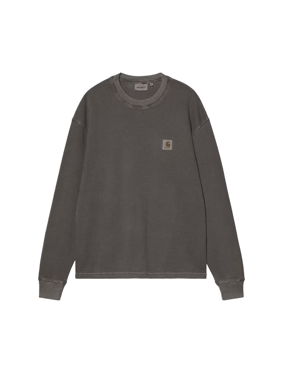 Carhartt WIP L/S Vista Waffle T-Shirt Black Garment Dyed