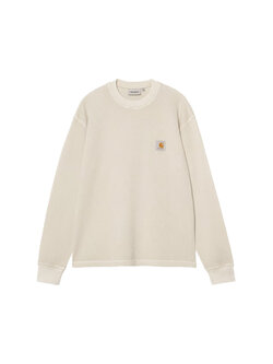 Carhartt WIP L/S Vista Waffle T-Shirt Fleur De Sel Garment Dyed