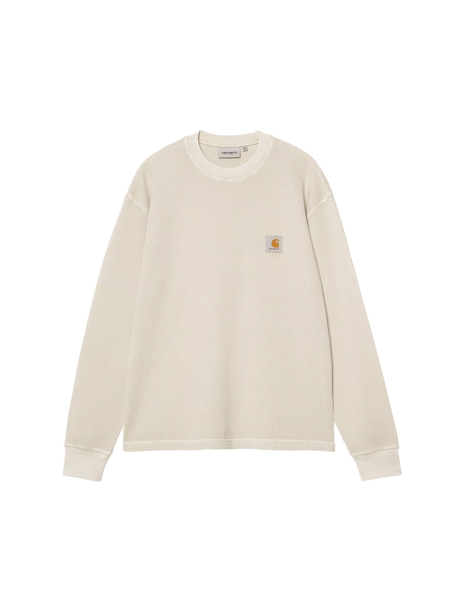 Carhartt WIP L/S Vista Waffle T-Shirt Fleur De Sel Garment Dyed