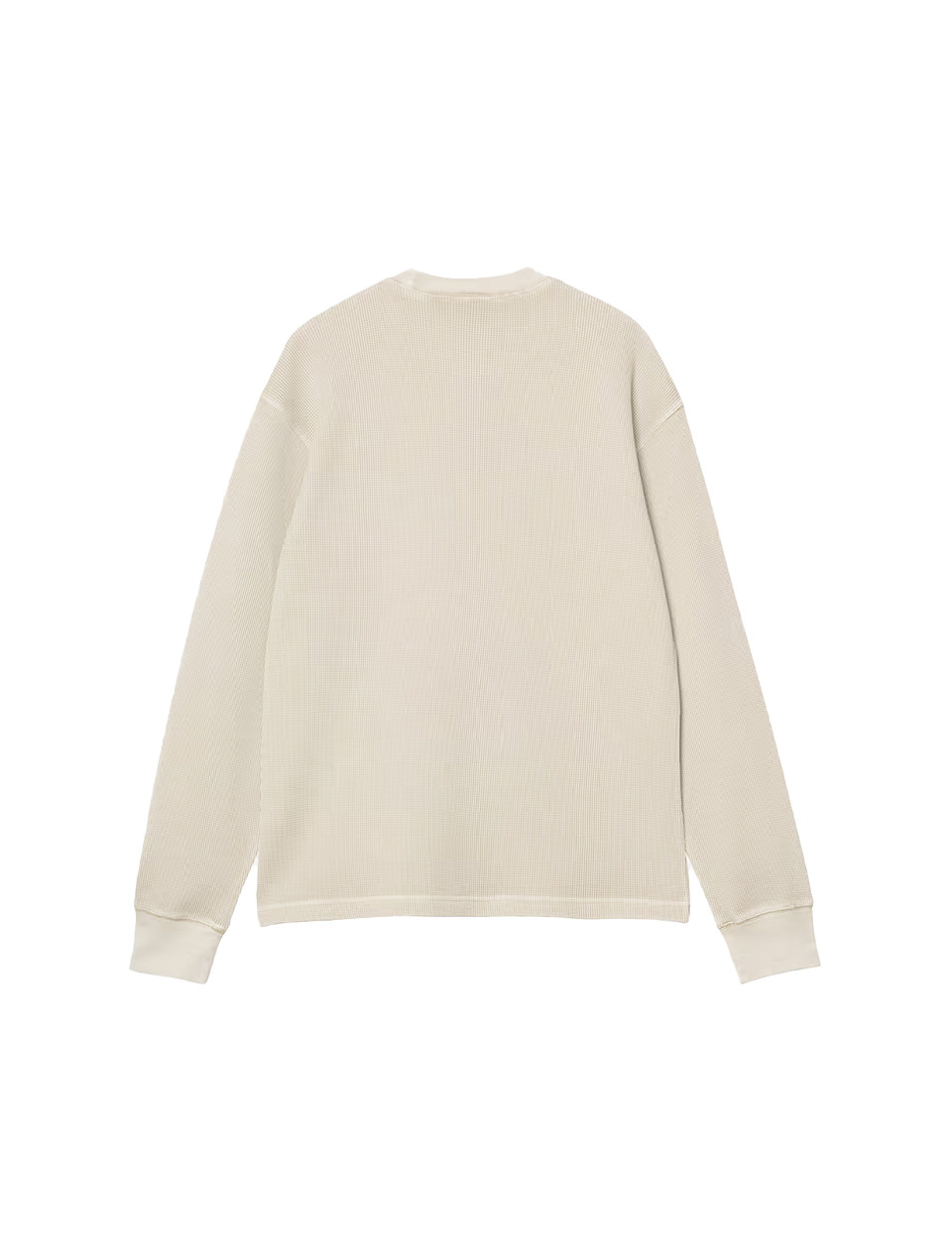 Carhartt WIP L/S Vista Waffle T-Shirt Fleur De Sel Garment Dyed