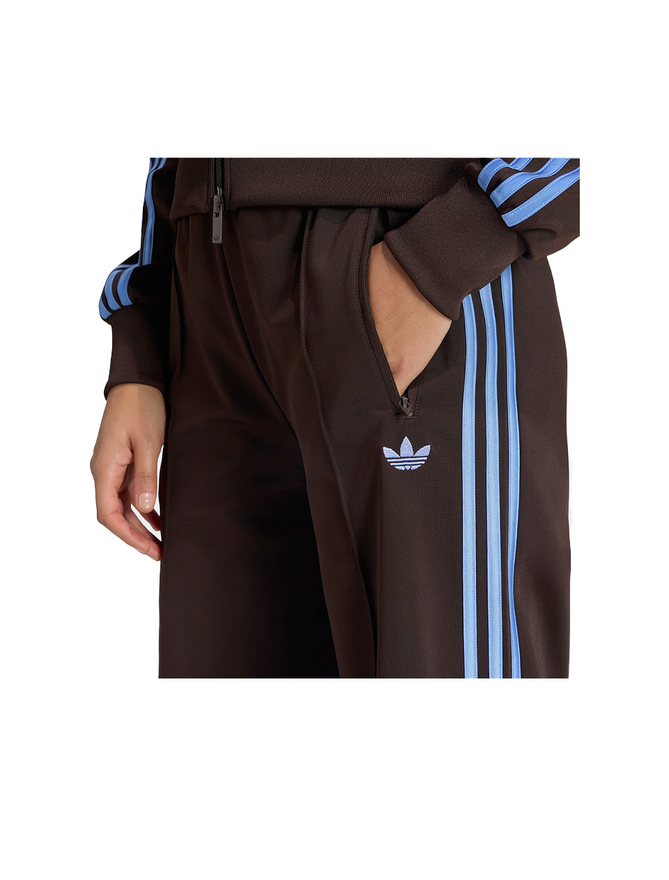 Adidas Firebird Loose Fit Trackpants Aurora Coffee Blue Fusion
