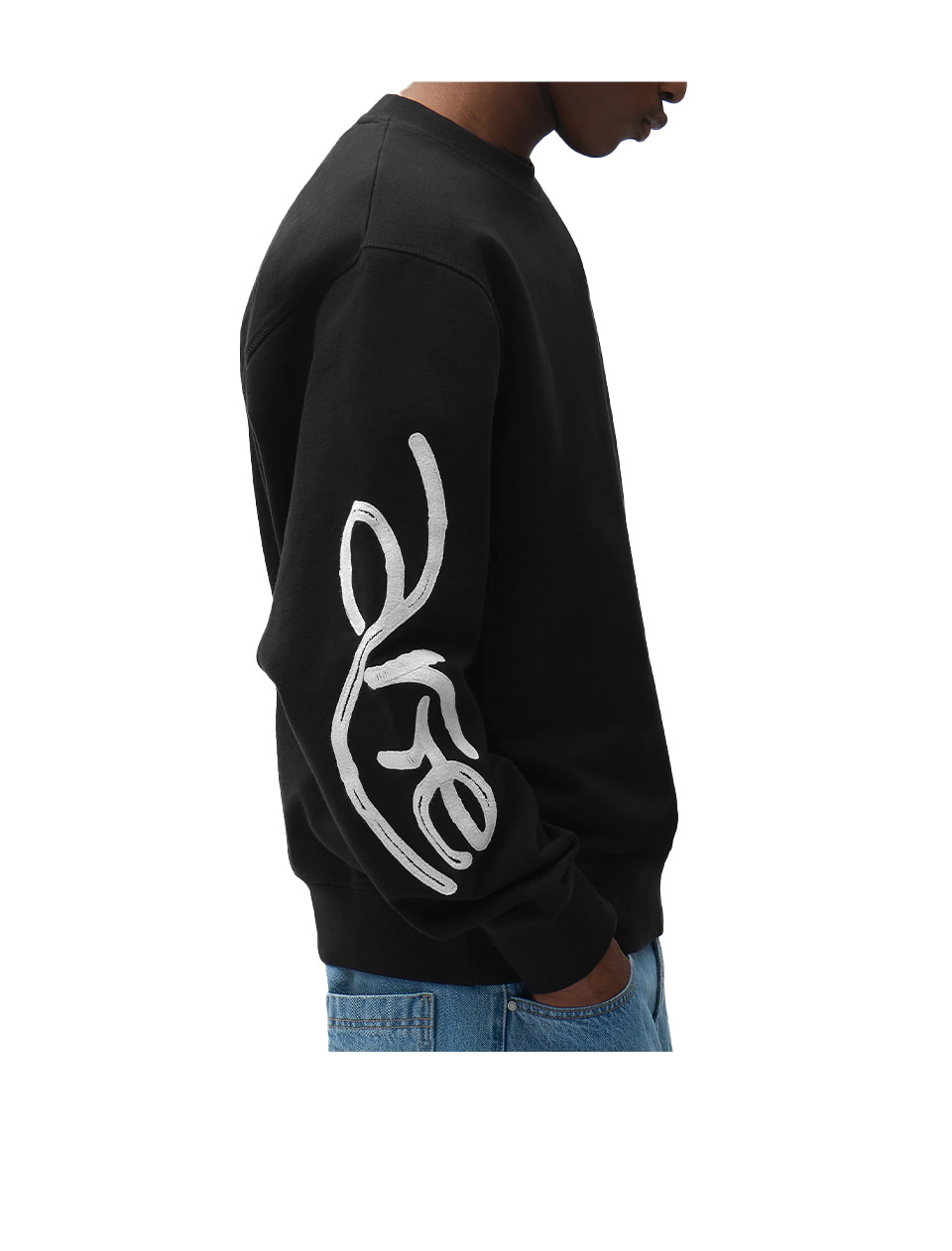 Arte Antwerp Swirl Crewneck Black