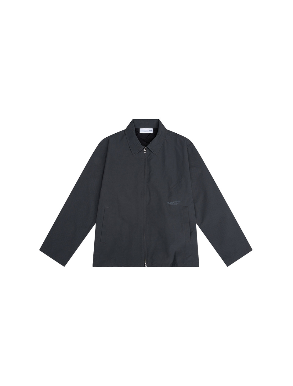 The Savage Report Rib Stop Full Zip Up Iron Gate