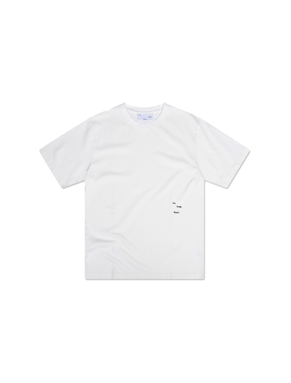 The Savage Report Logo Bar T-Shirt Off White