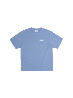 The Savage Report Little Man Sprayed Tee Forever Blue