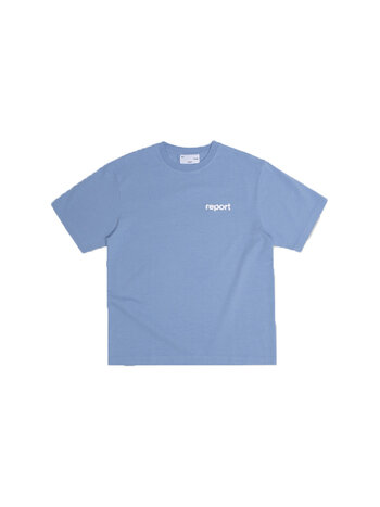 The Savage Report Little Man Sprayed Tee Forever Blue