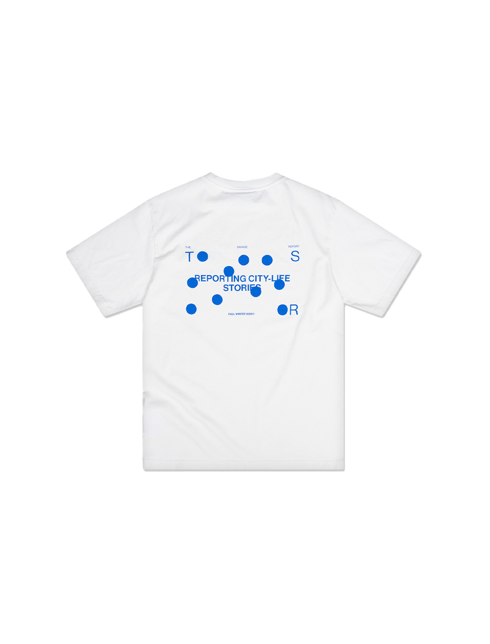 The Savage Report Hole Puncher Tee Off White