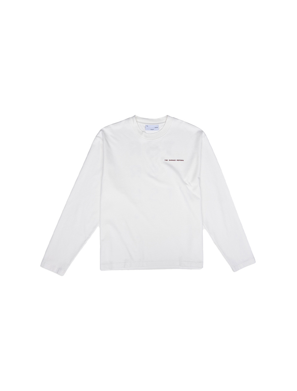 The Savage Report TSR Optic Longsleeve Off White Red Mahogany