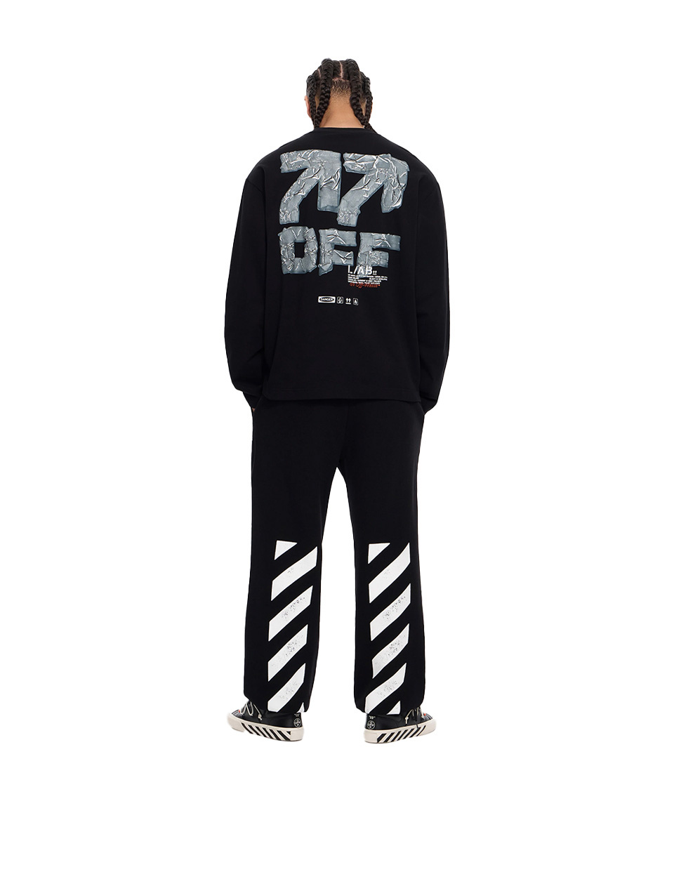 L/AB c/o Off-White Off Active Duct Tape L/S Tee Black
