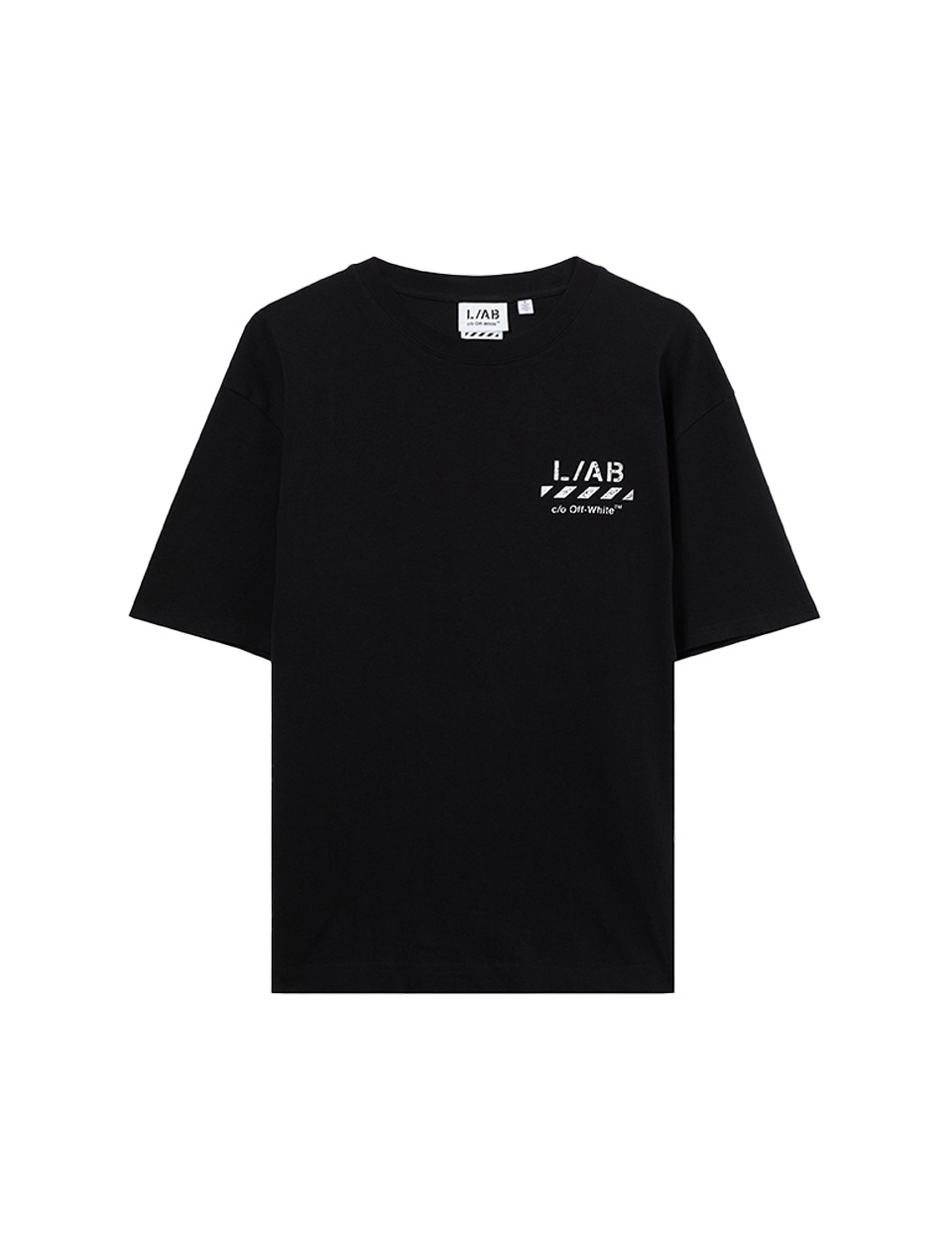 L/AB c/o Off-White Diagonal S/S Tee Black