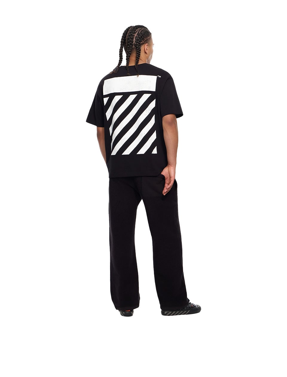 L/AB c/o Off-White Diagonal S/S Tee Black
