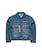 L/AB c/o Off-White Zip Trucker Denim Jacket Steel Indigo
