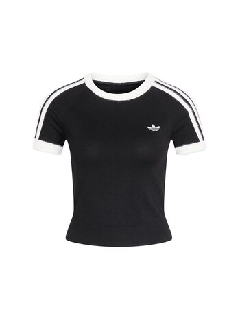 Adidas Knitted T-Shirt Black White