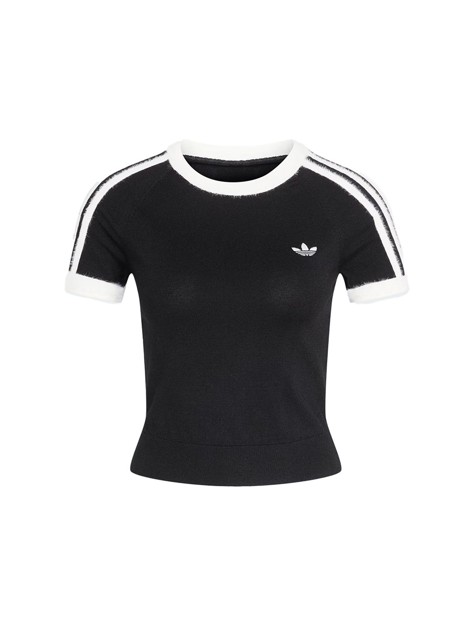Adidas Knitted T-Shirt Black White