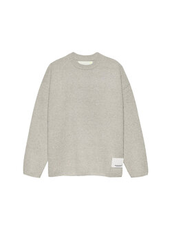 New Amsterdam Surf Association Knitted Stamp Crewneck Grey Melange